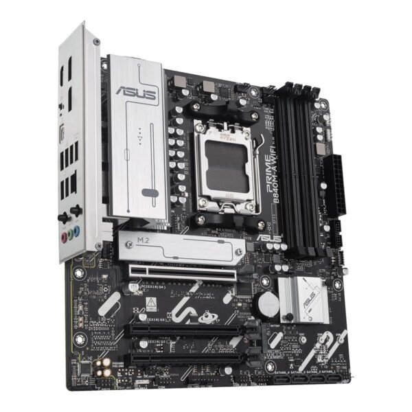 Asus Prime B840M-A WiFi-CSM Motherboard, AMD Ryzen 9000 & 8000 & 7000 Series Desktop Processors 4 x DIMM Slots, Max. 192GB, DDR5 - Image 2