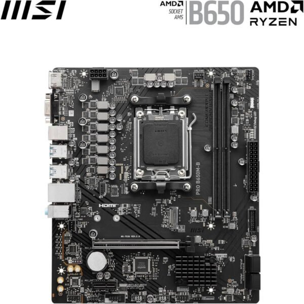 MSI Pro B650M-B DDR5 AMD AM5 microATX Motherboard - Image 2