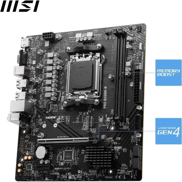 MSI Pro B650M-B DDR5 AMD AM5 microATX Motherboard - Image 3