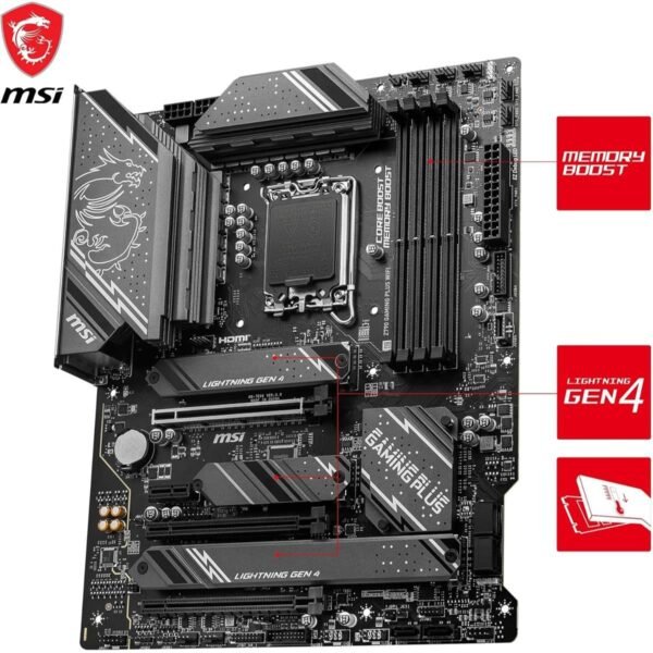 MSI Z790 Gaming Plus Wifi DDR5 Intel 12/13/14th Gen ATX Motherboard - Image 3