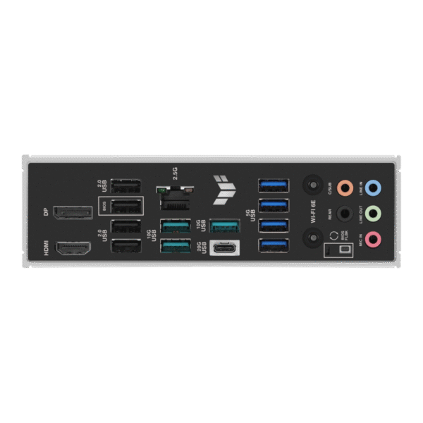 Asus Tuf Gaming B850M-Plus Wifi AMD AM5 B850 mATX Motherboard, 14+2+1 80A DrMOS Stages, DDR5, PCIe 5.0, 3X M.2, Wi-Fi 6E, 2.5Gb LAN, DP, HDMI, USB 10Gbps & 20Gbps Type-C, BIOS Flashback, Aura Sync - Image 4