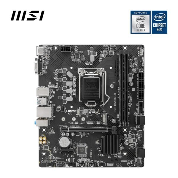 MSI Pro H510M-B Intel 10/11th Gen microATX Motherboard - Image 2